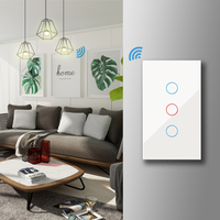 Interrupteur Intelligent 120 AU, Contrôle l'Éclairage à Distance via WiFi avec Commande Vocale Alexa, Interrupteur Intelligent