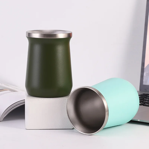 Taza de Mate Creativa de Doble Pared Estilo Sudamericano, 8oz 240ml, Termo para Mate - Product Image 1