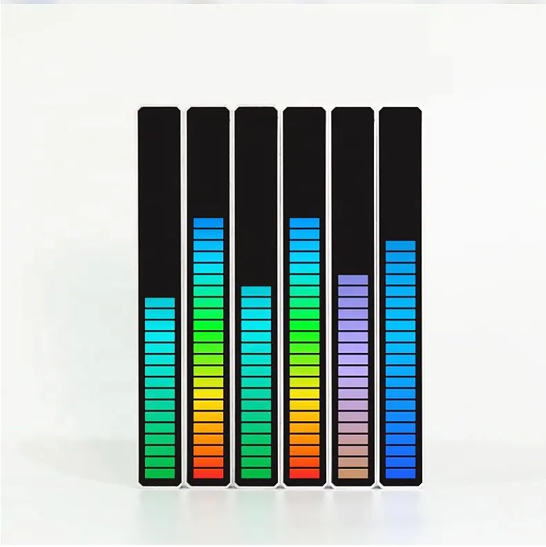creative colorful RGB ambinet light music led sound activated light rhythm music level lights for car