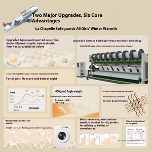 Chamxue Raschel Chăn Trẻ Em Mới Của Kích Thước Hai Lớp Dày Ngủ Chợp mắt Chăn Da Thân Thiện Cho Trẻ Em Cho Mùa Thu Mùa Đông - Product Image 4