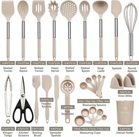 Ensemble de 28 ustensiles de cuisine, outils de cuisine, ustensiles de cuisine antiadhésifs résistants à la chaleur, ustensiles de cuisine en silicone
