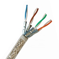 Kabel Jaringan Ethernet UTP CAT6/CAT5/CAT7/CAT8 Tembaga Murni 100% Berkualitas Tinggi, Kabel Luar Ruangan SFTP, Kotak Warna, 305M untuk Luar Ruangan