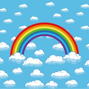 Blue Sky White Clouds Table Decoration Set Disposable Birthday Party Supplies For Children 2-4 Years - Product Image 5