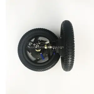 24v 180-250w 10N.m emb brushless גיר dc הכפול פיר 12 אינץ כיסא גלגלים חשמלי מנוע