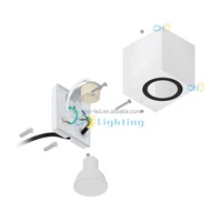 GU10 cilindro lampada da parete a LED interna lampada da parete cubo illuminazione da parete per interni esterni luci per casa soggiorno giardino portico