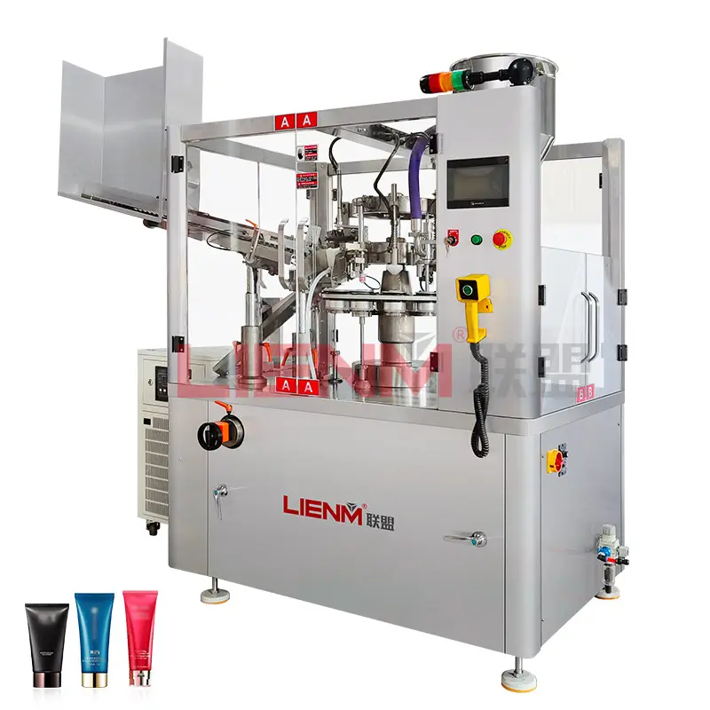 Factory Automatic Cream Cosmetic Soft Tube Filling and Sealing Machine Plastic Alu Tube Filling Sealing Machine Hair Dye Button