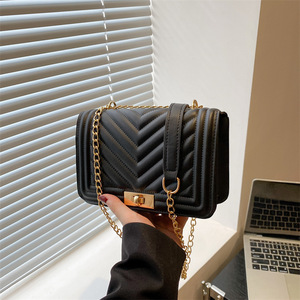 Borsa a tracolla da donna 2026 estiva alla moda tinta unita casual impermeabile con cerniera facile da abbinare pratica piccola quadrata per il pendolarismo - Product Image 2