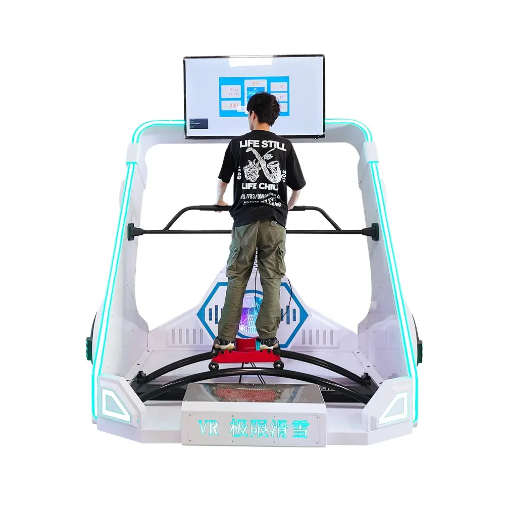YHY Indoor IAAPA VR Ski Simulator 9D rides Vr Sleigh Skiing 9D Virtual Reality simulator vr ski machine