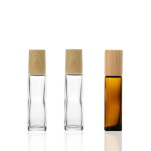 Rỗng lọ thủy tinh tinh dầu bottles10ml tre Mũ Frosted kết thúc tùy chỉnh thông qua lụa màn hình in ấn phun - Product Image 2