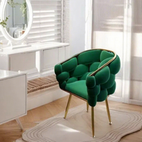 Vente directe usine – Chaise de chambre moderne de luxe léger, design nordique minimaliste créatif, chaise de maquillage pour salle à manger et salon