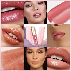Fournisseur en gros de produits magiques Acide hyaluronique organique Moisy Lip Tint Shimmer pompant Glossture Liquid Lipstick Gloss - Product Image 5