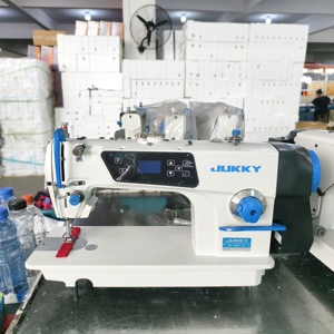 JUKKY 9806T-H Heavy Duty Industrial Flat Lockstitch Machine Motor Auto Thread <b>Trimmer</b> for Garment Making Medium <b>Fabric</b> - Product Image 1