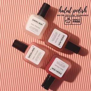 मस्लिन महिला सौंदर्य के लिए सांस लेने योग्य नाखून पॉलिश से अपने खुद के ब्रांड पानी के पारगम्य हलाल नाखून पॉलिश का निर्माण करें - Product Image 6