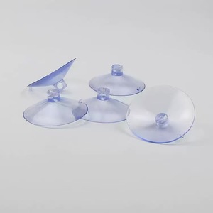 Ventouse transparente en PVC à trou croisé avec languette de traction pour verre, lit pour animaux, aquarium et décoration de mariage, vente en gros d'usine, fabriquée en Chine - Product Image 2