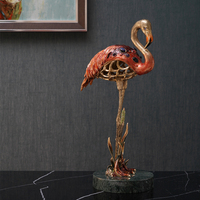 SANLOREN moderne luxe Design table bureau décoration flamme oiseau mascotte ornement pour ami affaires Promotion entreprise cadeaux