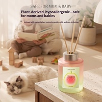 Diffuseur de parfum sans flamme à l'huile de guava, senteur fruitée estivale, coffret cadeau, parfum longue durée 60-90 jours pour la maison et la chambre, idéal