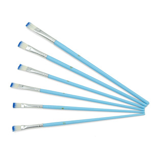 6 pièces Logo personnalisé Macaron Nylon cheveux artiste pinceau pour Art acrylique huile aquarelle <span class=keywords><strong>Gouache</strong></span> <span class=keywords><strong>peinture</strong></span> - Product Image 2