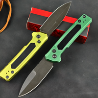 Couteau de poche pliant EDC en acier KS 7205 8Cr13MoV, manche en aluminium aéronautique, couteau utilitaire tactique de survie pour le camping et la chasse en plein air