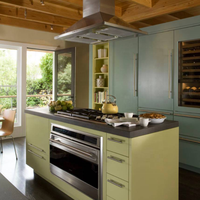 Armoire de cuisine en chêne DAIYA avec tiroir à LED, design personnalisé