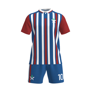 Maillot de football personnalisé <span class=keywords><strong>Elite</strong></span> MYTH <span class=keywords><strong>STAR</strong></span> – Kit à rayures contrastées, base moderne avec lignes verticales, ensemble de performance pour le football - Product Image 4