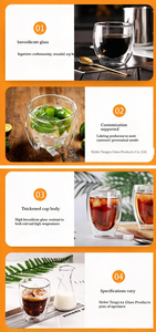 แก้วกาแฟสอ<span class=keywords><strong>ง</strong></span>ชั้นแบบใสพร้อมหูจับ ขนาด 80-450 มล. สำหรับลาเต้ เอสเพรสโซ ชา  (แบบสั่<span class=keywords><strong>ง</strong></span>ทำได้) - Product Image 3