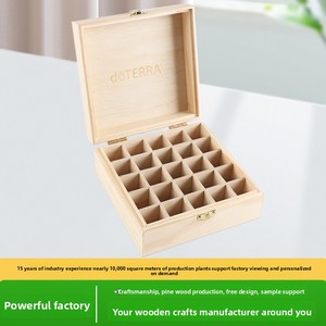 Doterra tinh dầu hình chữ nhật lớn bằng gỗ Flip-Top hộp lưu trữ 12 ngăn cao cấp bao bì công suất cao gia đình sử dụng - Product Image 5