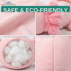 Peluche de Axolotl Kawaii de Alta Calidad al por Mayor 2026, Lindo Peluche de Salamandra Rosa Regordeta para Niños y Niñas, Regalos Personalizados OEM - Product Image 3