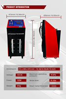 Machine de nettoyage des boues métalliques facile à utiliser, équipement de rinçage du système de lubrification du moteur, entretien automobile