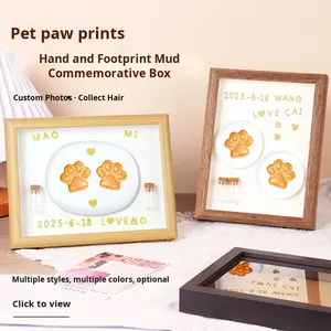 מלבן diy מלבן קרוס-גבול בקבוק אוסף לשיער חיות מחמד דוגרים כלבים טביעות חתול חג המולד תמונה - Product Image 2