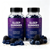 Bonbons gélifiés à la mélatonine sans sucre, végétaliens, OEM, aide naturelle au sommeil, améliore l'immunité, 60 unités, complément alimentaire pour adultes