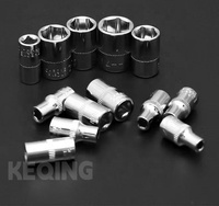 Kit de clés à cliquet 46 pièces avec douilles pour réparation automobile, moto, vélo – Outils de réparation combinés, clé à douille, tournevis
