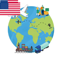 Agence de transport multimodal de la Chine vers les États-Unis Service logistique d'expédition de fret aérien mer terre sûr et rapide bon marché LCL + Express