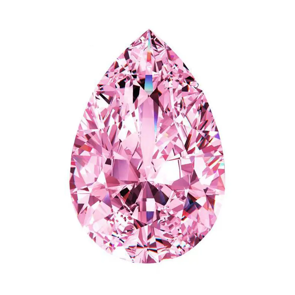 Real Pink VVS1 D Color Moissanite Loose Stones 0.5ct-5ct Gemstone Pass Diamond Tester with GRA Certificate for DIY Fine Jewelry