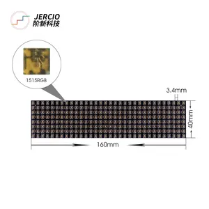 थोक कपड़े प्रदर्शन स्क्रीन-Jercio XT1511 SMD1515 आरजीबी SK6812 WS2812B 8*32 पिक्सल इनडोर विज्ञापन प्रदर्शन के लिए पैनलों का नेतृत्व किया