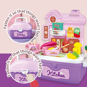 Jouet de <span class=keywords><strong>cuisine</strong></span> miniature pour enfants, jeu de simulation de <span class=keywords><strong>cuisine</strong></span>, accessoires, jeu de rôle, ensemble de <span class=keywords><strong>cuisine</strong></span> de couleur violette, <span class=keywords><strong>meilleur</strong></span> cadeau pour un anniversaire - Product Image 4