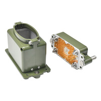 Connecteur robuste rectangle/carré d'aviation 103 broches de haute qualité prise de configuration mixte pour les sections de module d'alimentation