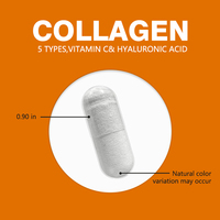 Capsules de collagène les plus vendues, favorisent la santé de la peau, des cheveux, des os et des articulations, nutrition beauté avancée avec vitamine C