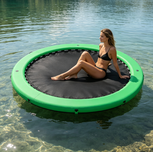Île flottante gonflable pour sports nautiques, plateforme flottante pour les fêtes de piscine en famille, les activités de loisirs sur la plage et les détentes - Product Image 1
