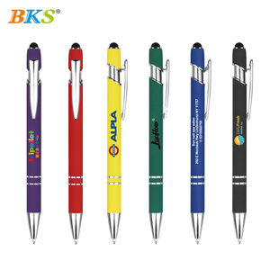 Bolígrafo Deportivo Promocional de 1.0 mm, Tacto Suave, Multifuncional, Soporte para Teléfono Móvil de Metal, Impresión UV, Múltiples Colores - Product Image 1