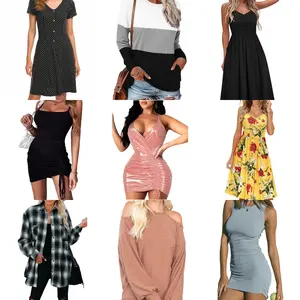 Wholesale Bulks Brand New Tops Mix Assorted Dress Bulk Bales Clothes Apparel Stock