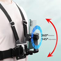 Support de poitrine réglable à 360° pour caméra d'action/smartphone GoPro DJI Osmo Insta360
