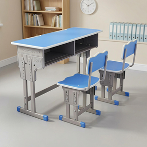 Bureaux et chaises pour élèves du primaire et du secondaire, ensemble de bureau et chaise en métal, mobilier essentiel pour la maison et le bureau, pour la chambre à coucher - Product Image 1