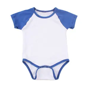 新生儿婴儿服装批发2024夏季男女通用婴儿棉Romper Raglan短袖连体衣