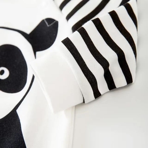 Ensembles de pyjamas pour bébés nouveau-nés, printemps et automne, manches longues, coton, body pour bébé garçon, motif panda - Product Image 4