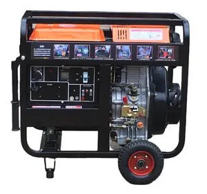 China price 5KW portable Open single-phase electric starter diesel generator