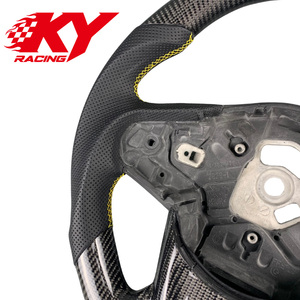Accessoires intérieurs pour Toyota A90 A91 Supra GR, style sport racing personnalisé, volant en cuir et fibre de carbone - Product Image 2