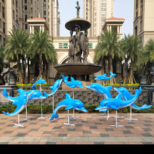 Statua Gigante Personalizzata in Fibra di Vetro a Grandezza Naturale di Pesce Marino, Delfino, Balena per Esterni - Scultura in Fibra di Vetro per il <span class=keywords><strong>Mondo</strong></span> Marino - Product Image 2