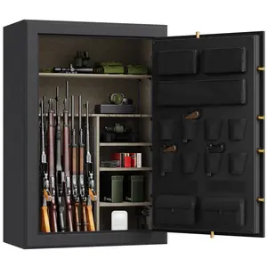 Customizable 45 Gun Safe Box With Touch Screen Security Safe Deposit Box Long Fireproof Fingerprint Safe