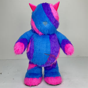 Fantasy Design No-face Monster Inc. Mascotte Costume 2m 2.6m gonfiabile peloso mostro senza volto per Halloween urlando notte - Product Image 1