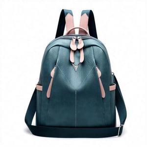 Muestra gratuita de mochila de cuero PU rosa mini de moda para mujer al por mayor - Product Image 2